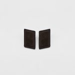 DIAGONALE EARRINGS CAMOSCIO MARRONE / LIMITED EDITION