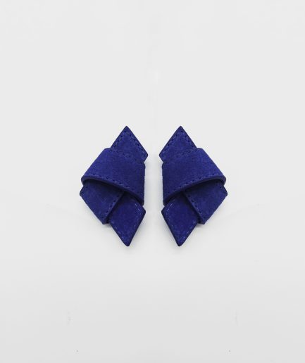 NODI EARRINGS CAMOSCIO BLU / LIMITED EDITION