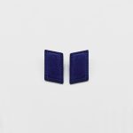 DIAGONALE EARRINGS CAMOSCIO BLU / LIMITED EDITION