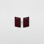 DIAGONALE EARRINGS BURGUNDY