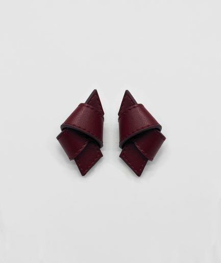NODI EARRINGS BURGUNDY