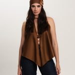 ROSIS TOP + STOLA MULTIFUNZIONE BROWN
