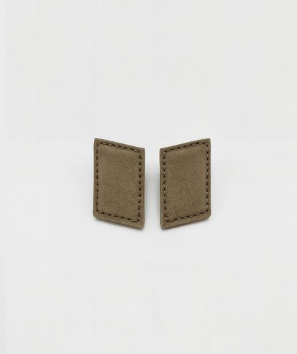 DIAGONALE EARRINGS ALCANTARA MUD / LIMITED EDITION
