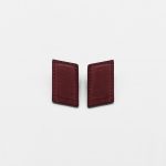 DIAGONALE EARRINGS CAMOSCIO BURGUNDY / LIMITED EDITION