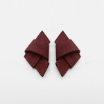 NODI EARRINGS CAMOSCIO BURGUNDY / LIMITED EDITION